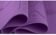 Yoga Mat Kebugaran pemula TPE Yoga Mat Non Slip Gym Kebugaran Mat Dengan Garis Posisi pemasok