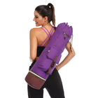 Kapasitas besar Yoga Mat Carry Bag Carrier Kanvas Tahan Lama Katun Yoga Pilates Ransel pemasok