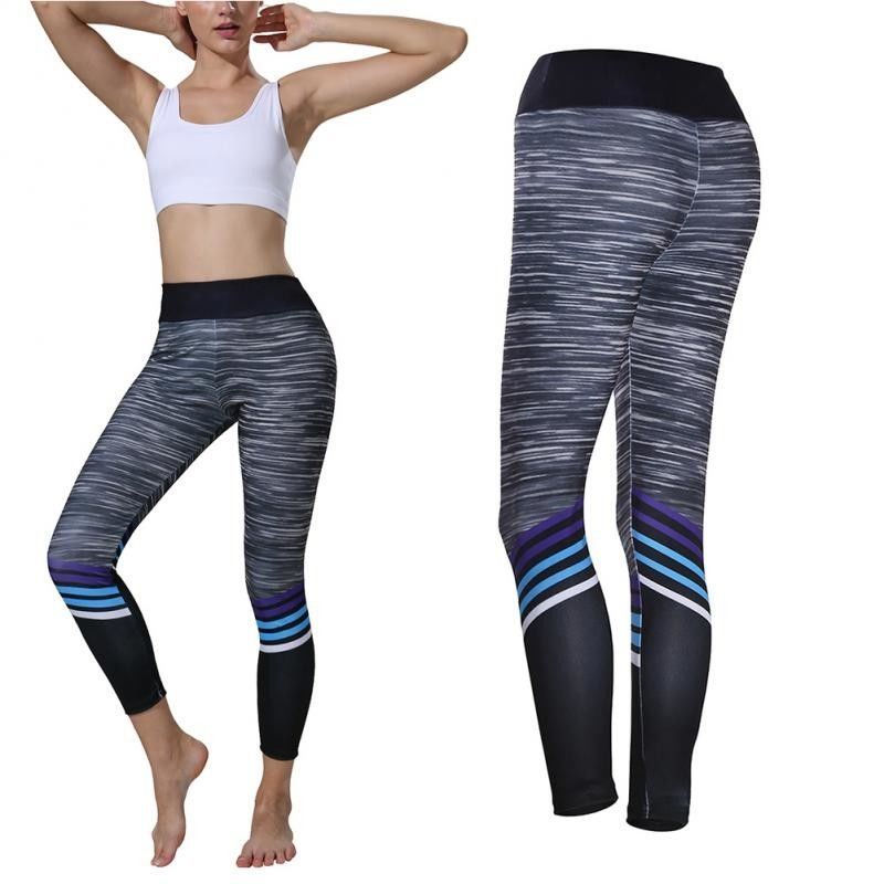 Zebra Print Yoga Celana Wanita Pinggang Tinggi Kebugaran Energi Mulus Mendongkrak Celana Panjang Betis pemasok