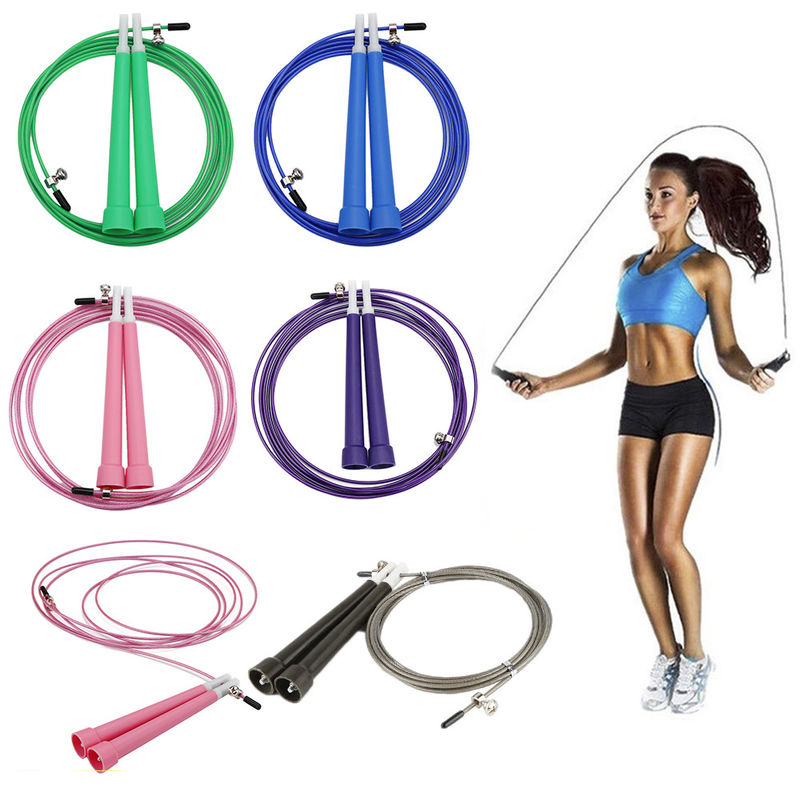 Peralatan Fitness Adjustable Jump Rope, Rope Jump Tertimbang Untuk Wanita pemasok