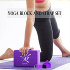 Gym Yoga Latihan Blok Set Pilatus Brick / Yoga Peregangan Belt Guling pemasok