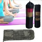 Hitam Yoga Mat portabel membawa tas nilon ringan Pilates Womens Yoga Bag pemasok