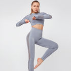 Wanita Yoga PakaianYoga Crop Top Legging Mulus Gym Set Celana Legging Pinggang Tinggi pemasok