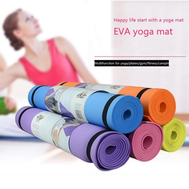 Berat Kehilangan Yoga Pilates Mat Waterproof / Kelembaban Bukti Kebugaran Lipat Senam Mat pemasok